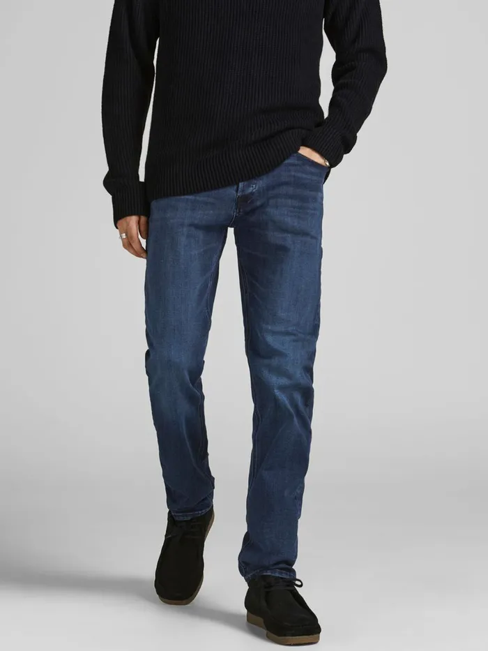 Comfort Jeans JACK and JONES Mens MIKE ORIGINAL AM 812 COMFORT FIT JEANS Blue Blue Denim Comfort Jeans JACK and JONES Mens MIKE ORIGINAL AM 812 COMFORT FIT JEANS Blue Blue Denim