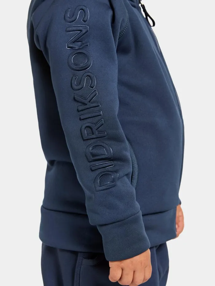 Corin Kids039 FullZip 8 Navy Kids Didriksons Softshell Jackets