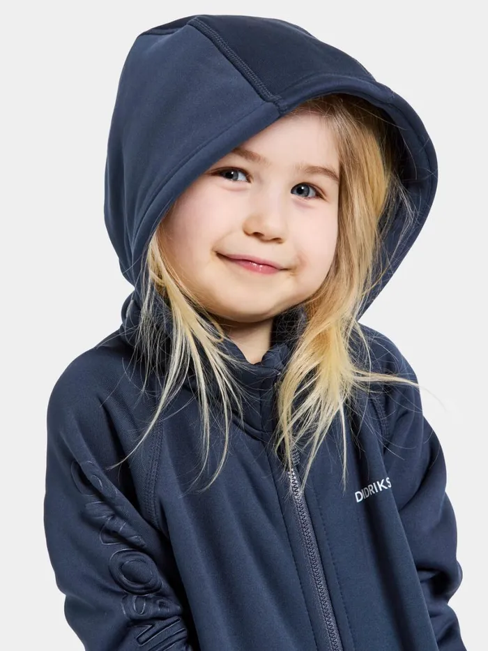 Corin Kids039 FullZip 8 Navy Kids Didriksons Softshell Jackets
