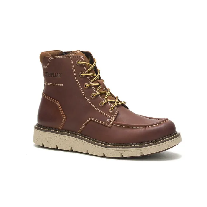 Covert Boot Leather Brown Men Cat Footwear Boots