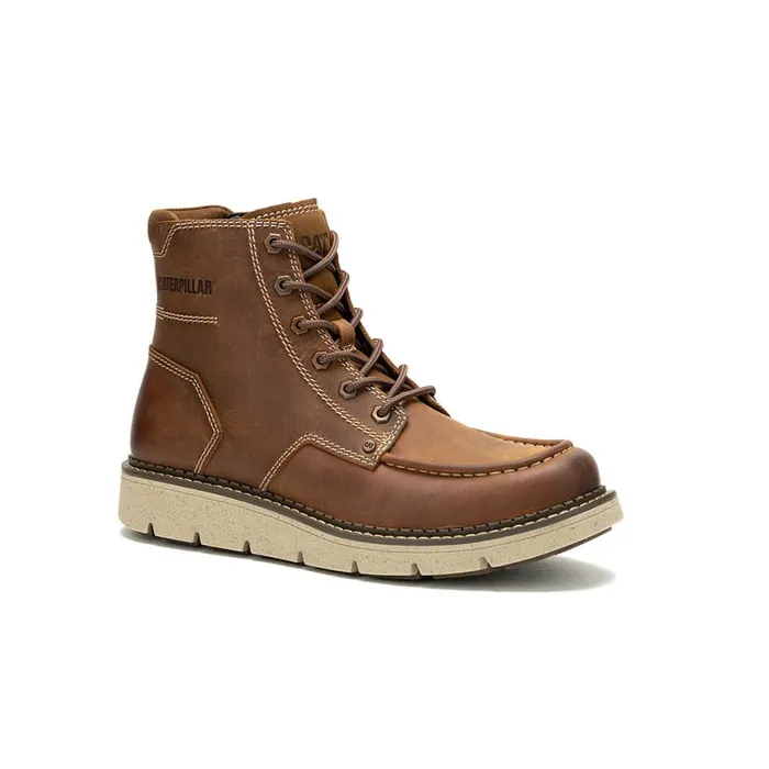 Covert Boot Leather Brown Men Cat Footwear Boots
