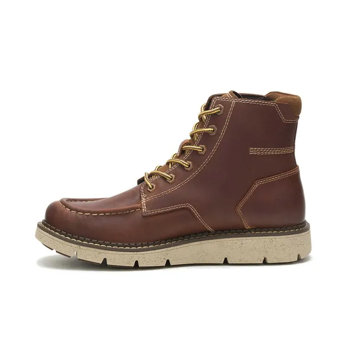 Covert Boot Leather Brown Men Cat Footwear Boots