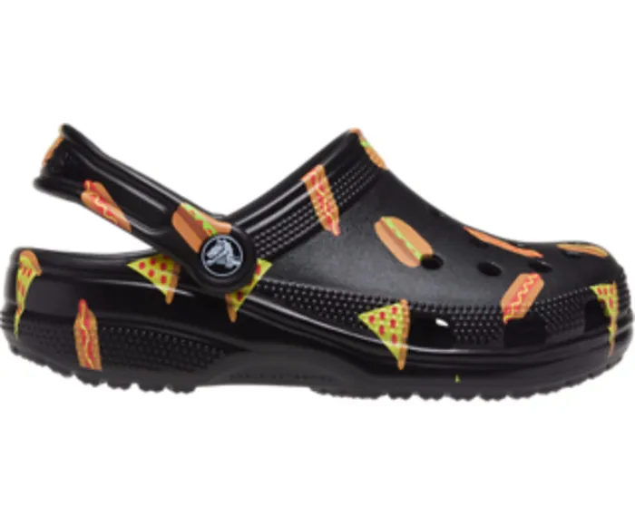 Crocs Kids8217 Classic Food Print Clog Black GirlsBoys Clogs