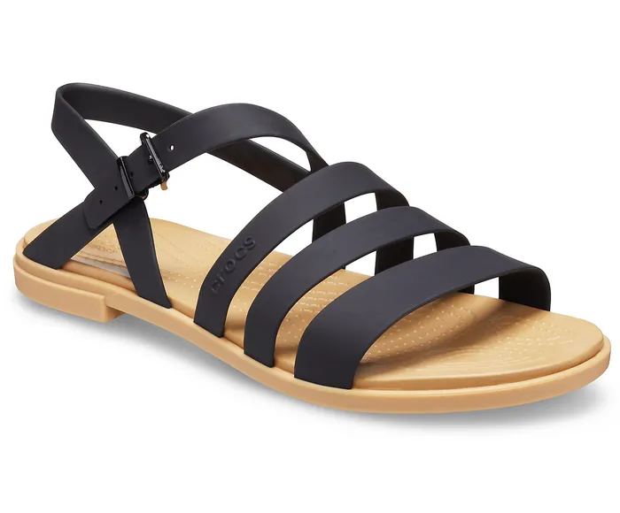 Crocs Tulum Sandal Black Tan Women Sandals Crocs
