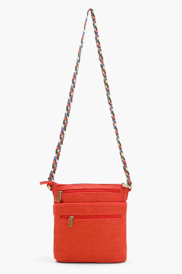 Crossbody Bags America and Beyond Women Vermilion Butterfly Bloom Crossbody Bag