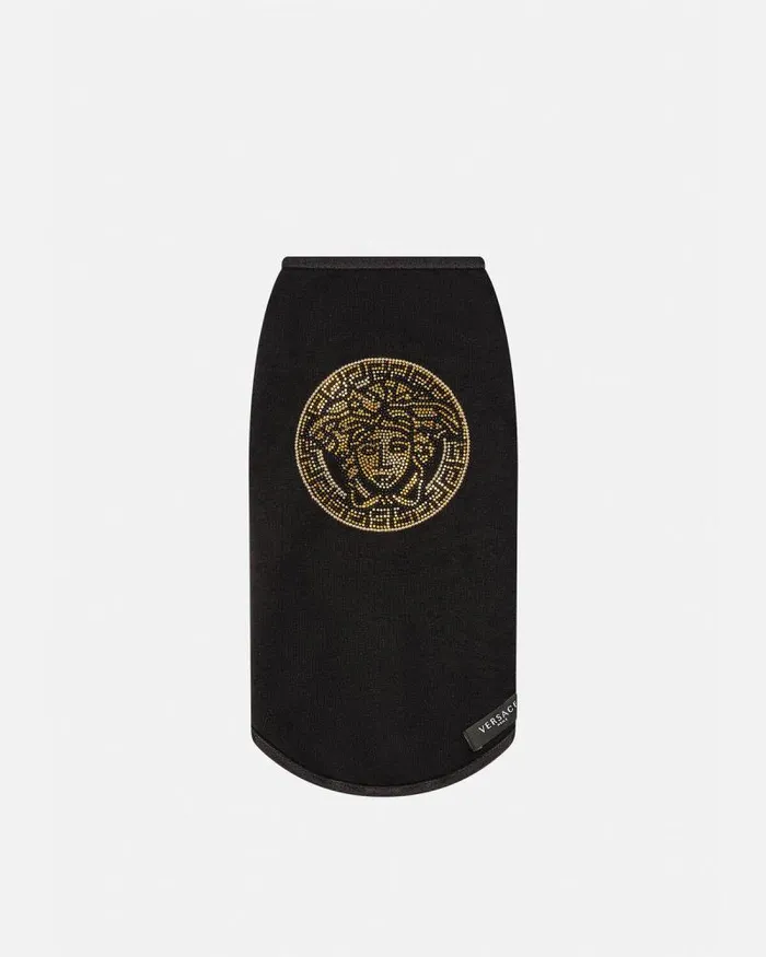 Crystal Medusa Small Pet TShirt Black Home and Lifestyle Versace Pet Accessories