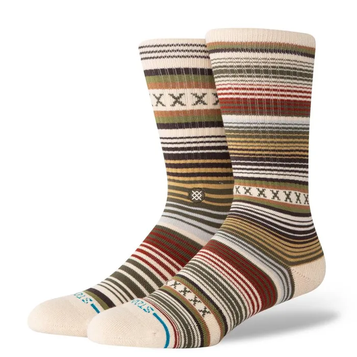 Curren Crew Socks Tan MenWomen Stance Crew