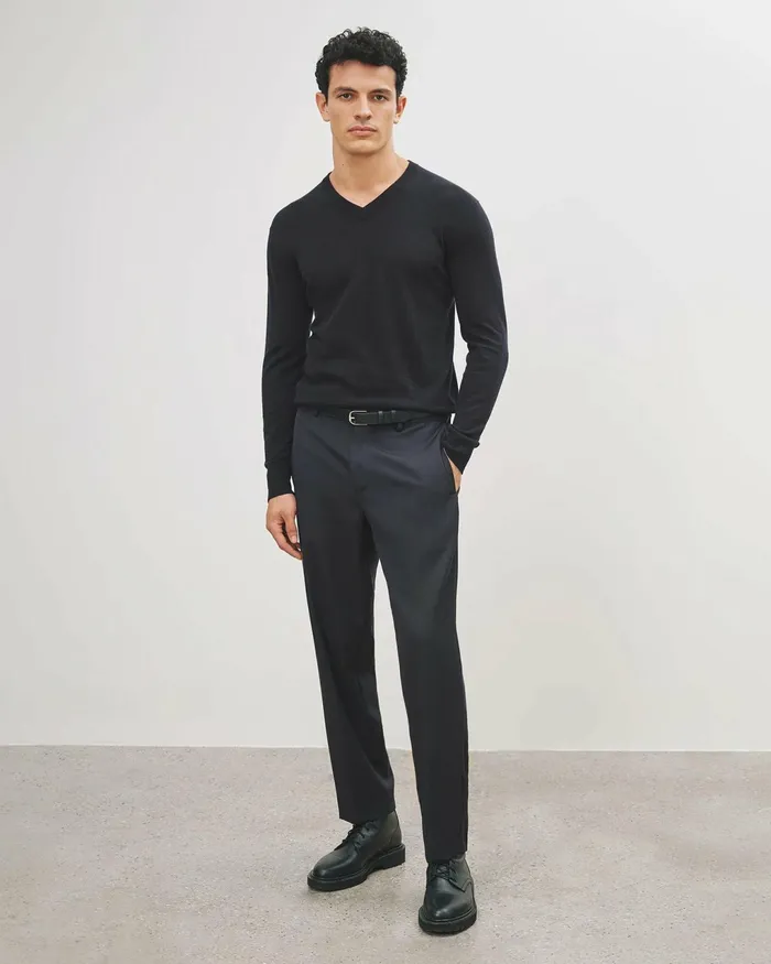 DALINIO PANT Dark Navy Men Nili Lotan Pants and Shorts
