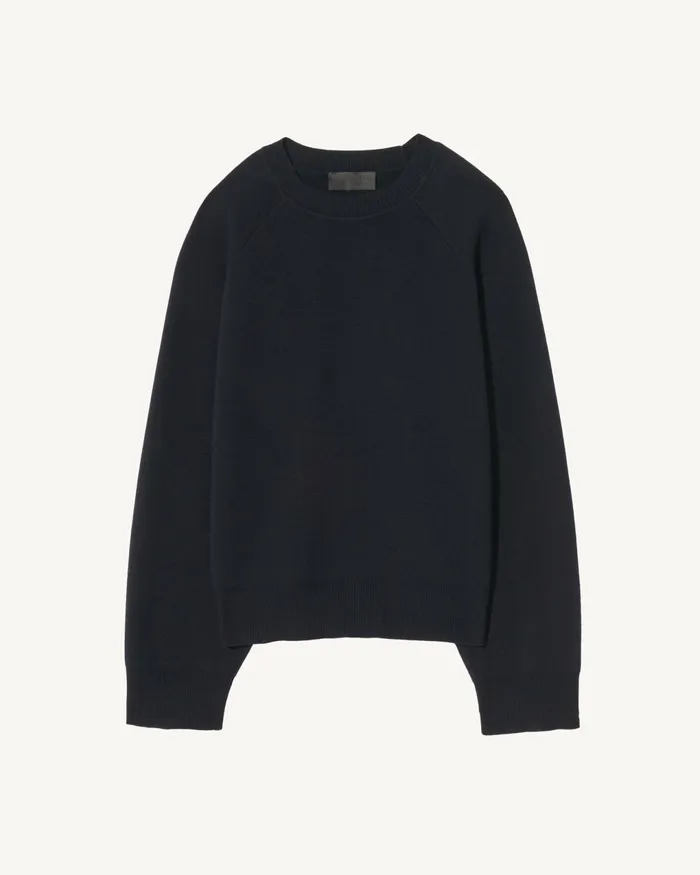 DAMARIS CASHMERE SWEATER Dark Navy Women Nili Lotan Knits and Sweaters