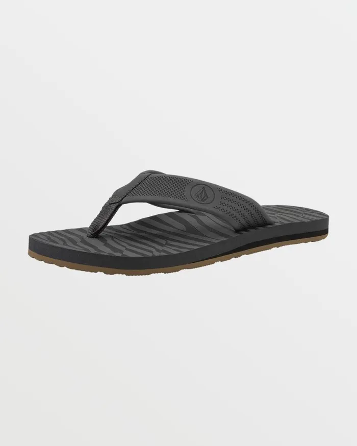 Daycation Sandals 8211 Black Top Mens Volcom Sandals