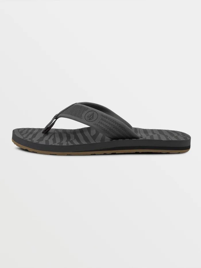 Daycation Sandals 8211 Black Top Mens Volcom Sandals