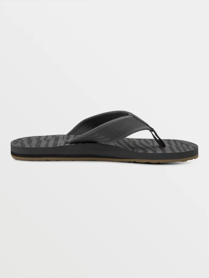 Daycation Sandals 8211 Black Top Mens Volcom Sandals