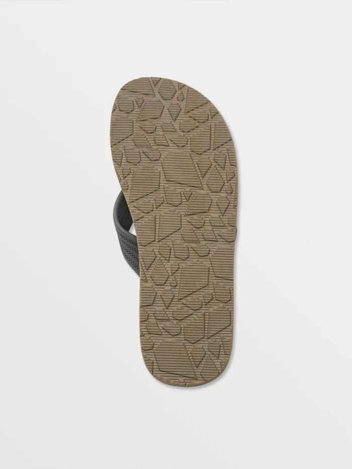 Daycation Sandals 8211 Black Top Mens Volcom Sandals