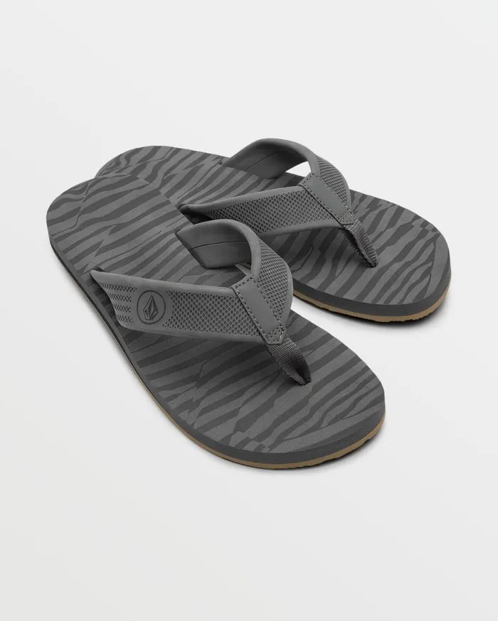 Daycation Sandals 8211 Black Top Mens Volcom Sandals