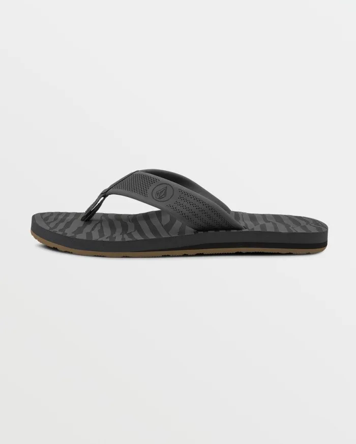 Daycation Sandals 8211 Black Top Mens Volcom Sandals