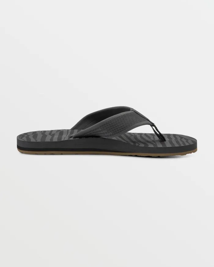 Daycation Sandals 8211 Black Top Mens Volcom Sandals