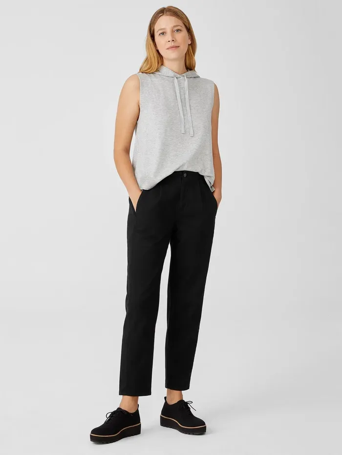 Denim Women Eileen Fisher Organic Cotton Denim Tapered Pant Black
