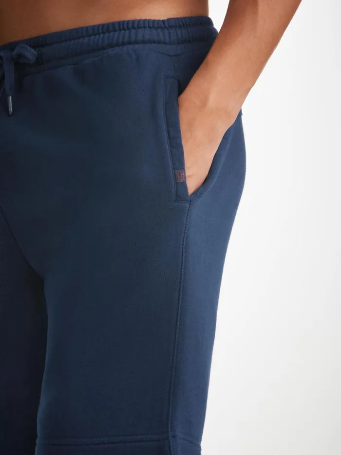 Derek Rose Casual Shorts Men Sweat Shorts Quinn Cotton Modal Navy