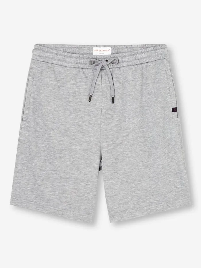 Derek Rose Casual Shorts Men Sweat Shorts Quinn Cotton Modal Silver