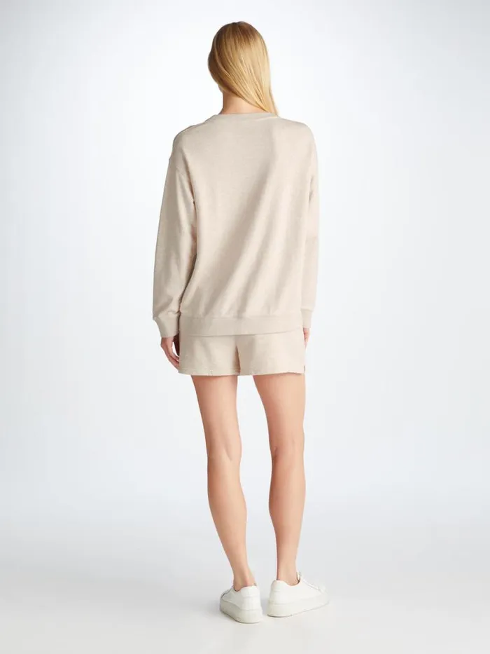 Derek Rose Casual Shorts Women Sweat Shorts Quinn Cotton Modal Oat
