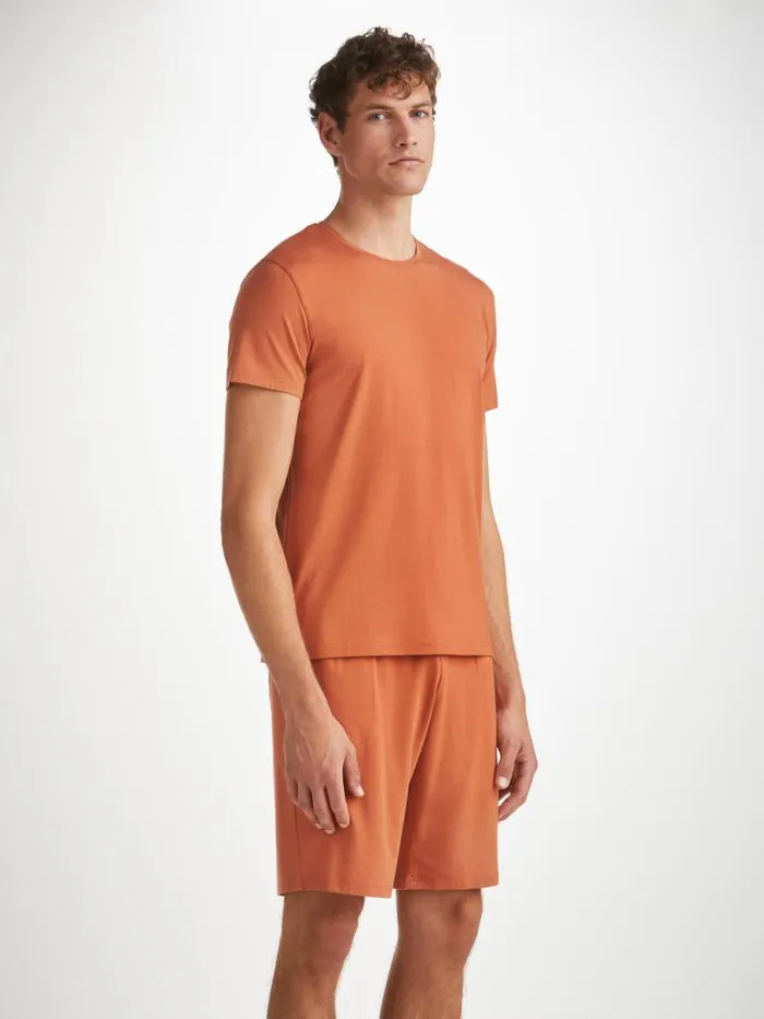 Derek Rose Lounge Shorts Men Lounge Shorts Basel Micro Modal Stretch Terracotta Derek Rose Lounge Shorts Men Lounge Shorts Basel Micro Modal Stretch Terracotta