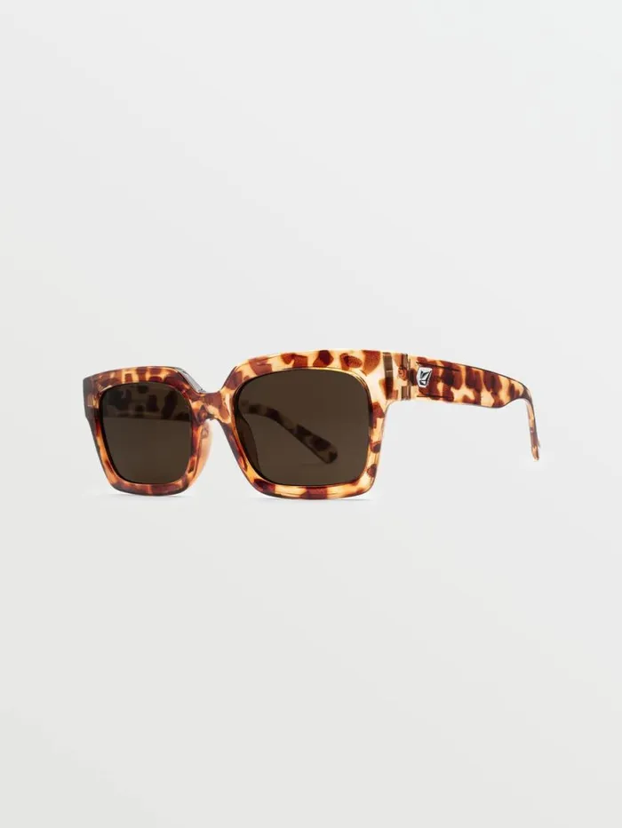 Domeinator Sunglasses 8211 Polka TortBronze MensWomens Volcom Sunglasses