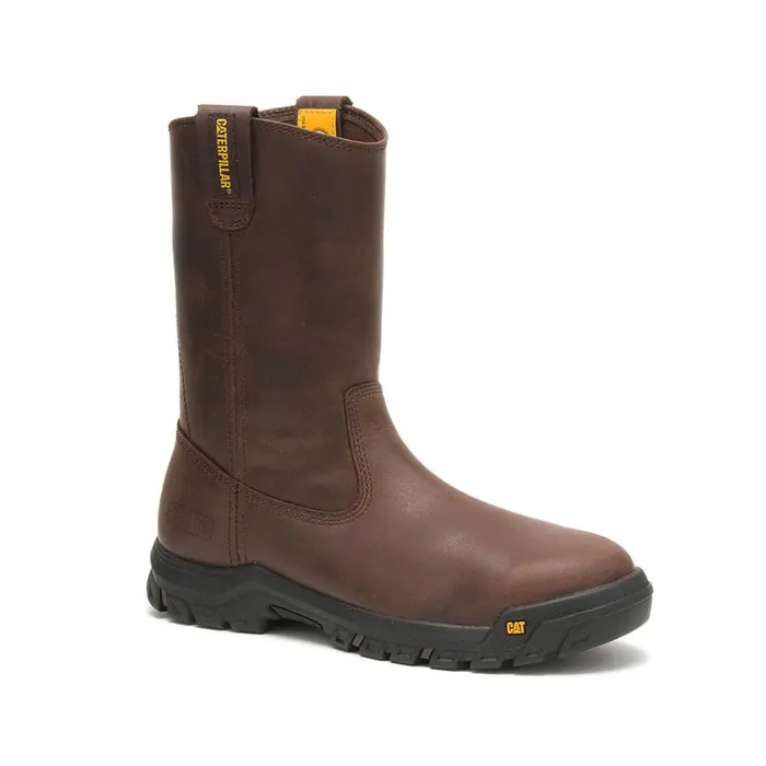 Drawbar Steel Toe Work Boot Summer Brown Men Cat Footwear Boots