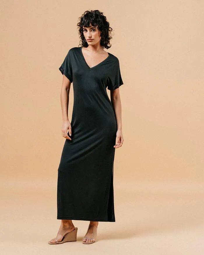 DRESS ANTHRACITE MARGAUX Shop Grace and Mila Long Dresses