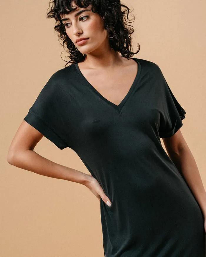 DRESS ANTHRACITE MARGAUX Shop Grace and Mila Long Dresses