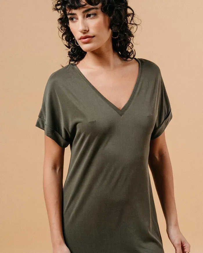DRESS ANTHRACITE MARGAUX Shop Grace and Mila Long Dresses