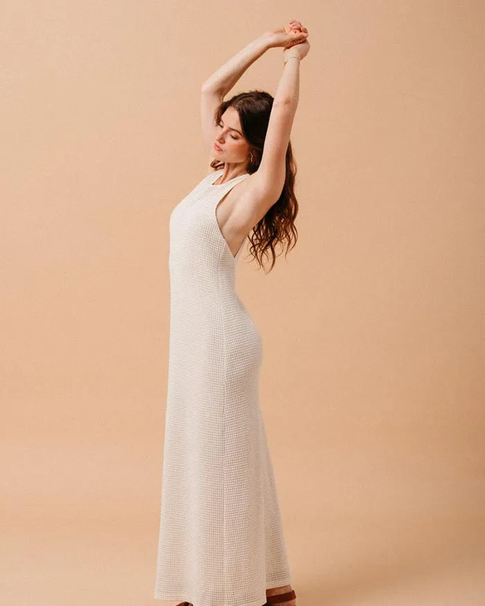 DRESS ECRU MIRABELLE Shop Grace and Mila Long Dresses