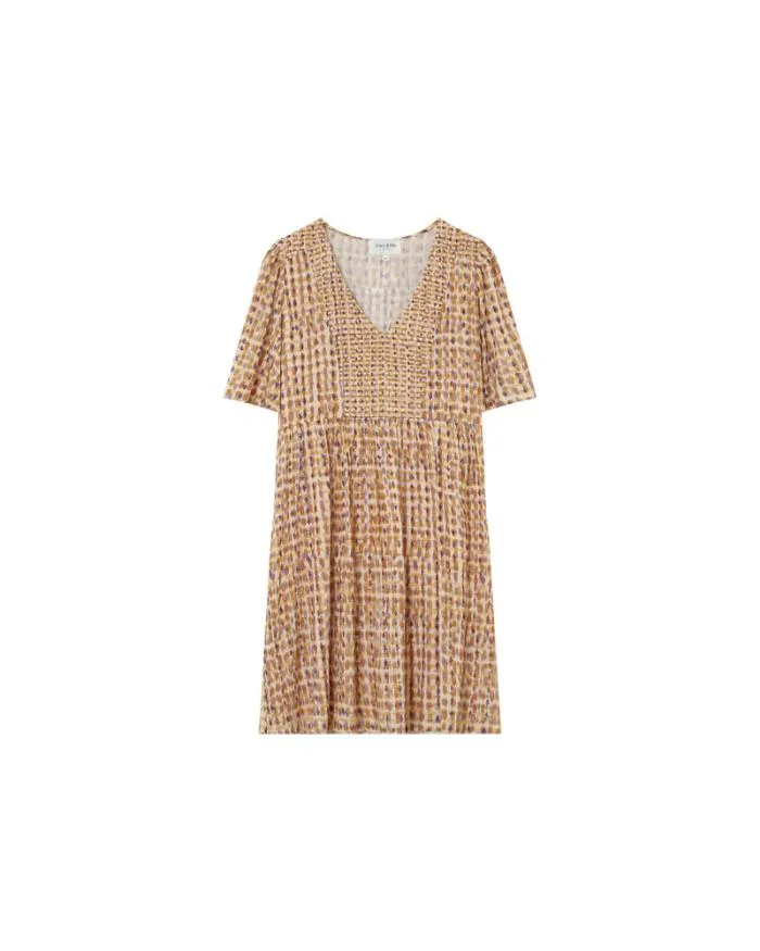 DRESS OCRE MARSALA Shop Grace and Mila Printed Dresses