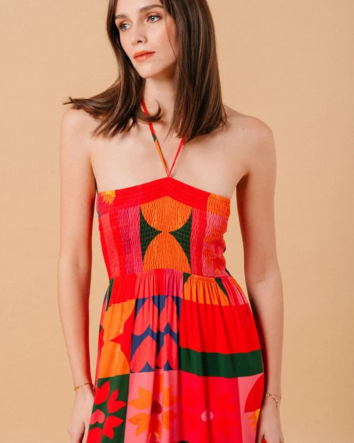 DRESS ROUGE MYRTE Shop Grace and Mila Printed Dresses