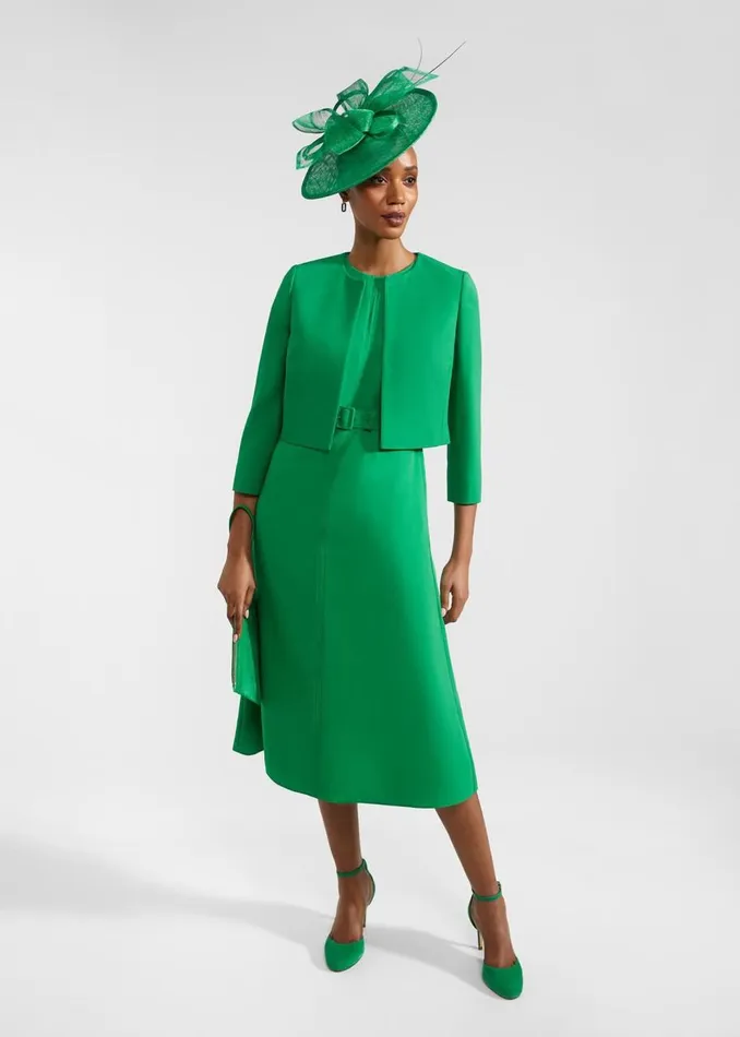 Dresses and Jumpsuits Women HOBBS Meera Belted Dress Cilantro Green