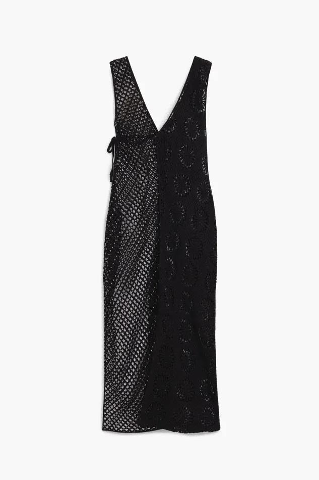 Dresses And Jumpsuits Women Desigual Crochet Dress Black