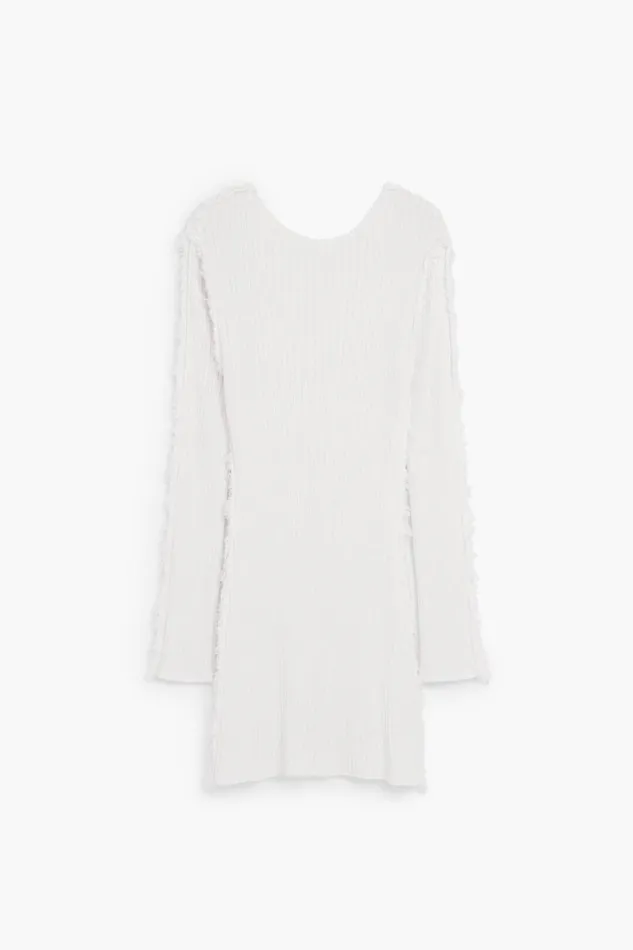 Dresses And Jumpsuits Women Desigual Ribbed Knit Dress White