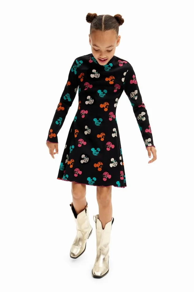 Dresses Kids Desigual Mickey Mouse Dress Black