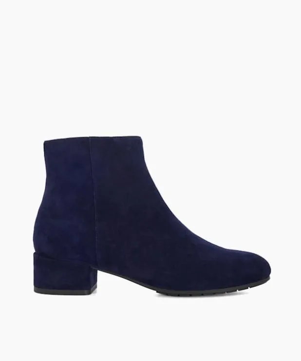 Dune London Ankle Boots Women LowBlock Heel Ankle Boots Blue