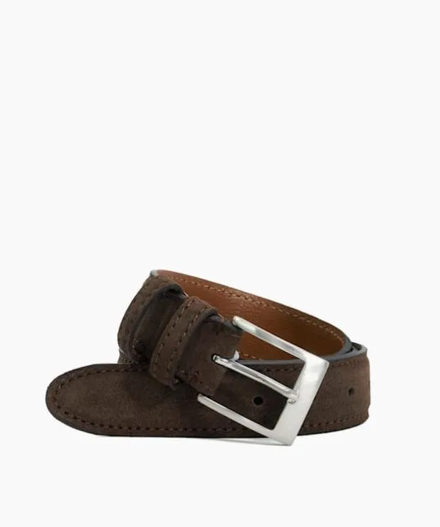 Dune London Belts Men Grey Suede Belt Brown