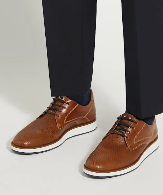 Dune London Casual Shoes Men Wide Fit Lace Up Shoes Brown