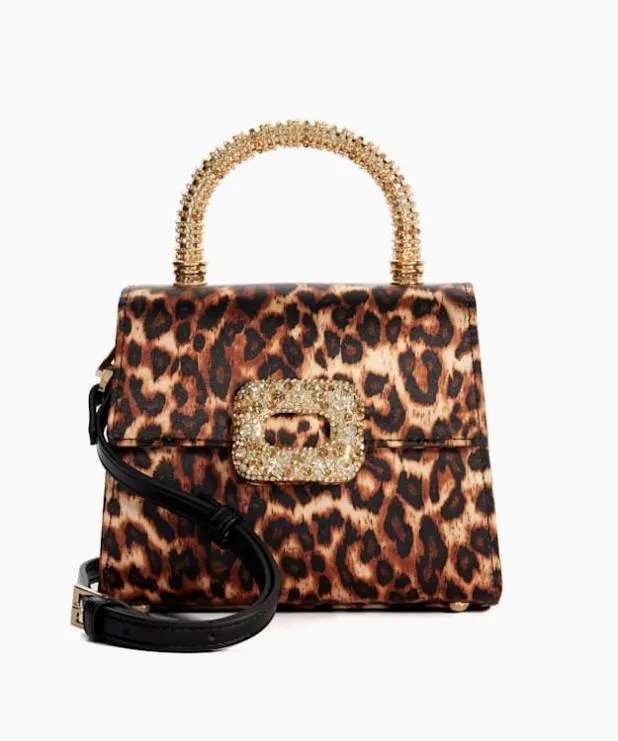 Dune London Crossbody Bags Women Brooch Detail Top Handle Bag Animal