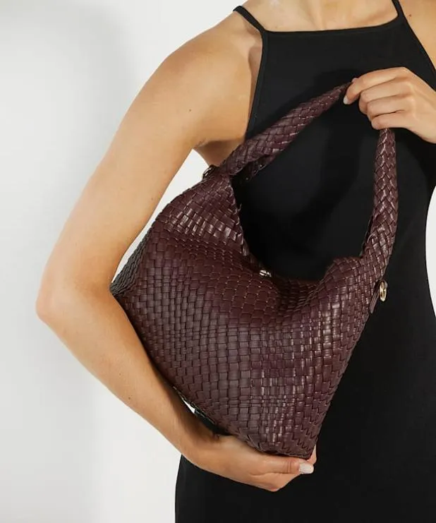 Dune London Crossbody Bags Women Woven Shoulder Bag Red