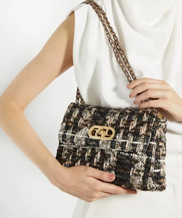 Dune London Handbags Women Chain Handle Shoulder Bag Multi Fabric