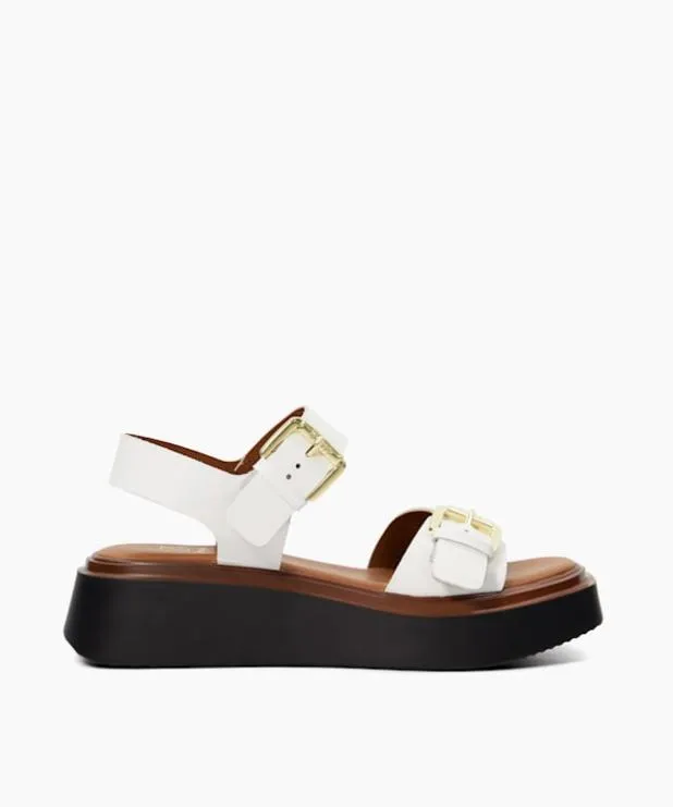 Dune London White Sandals Women Casual Flatform Sandals White