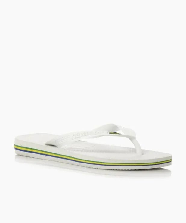 Dune London White Sandals Women Classic Flag Flip Flop White