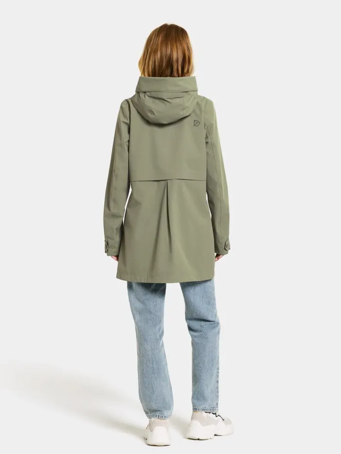 Edith Parka Dusty Olive Women Didriksons Spring Jackets