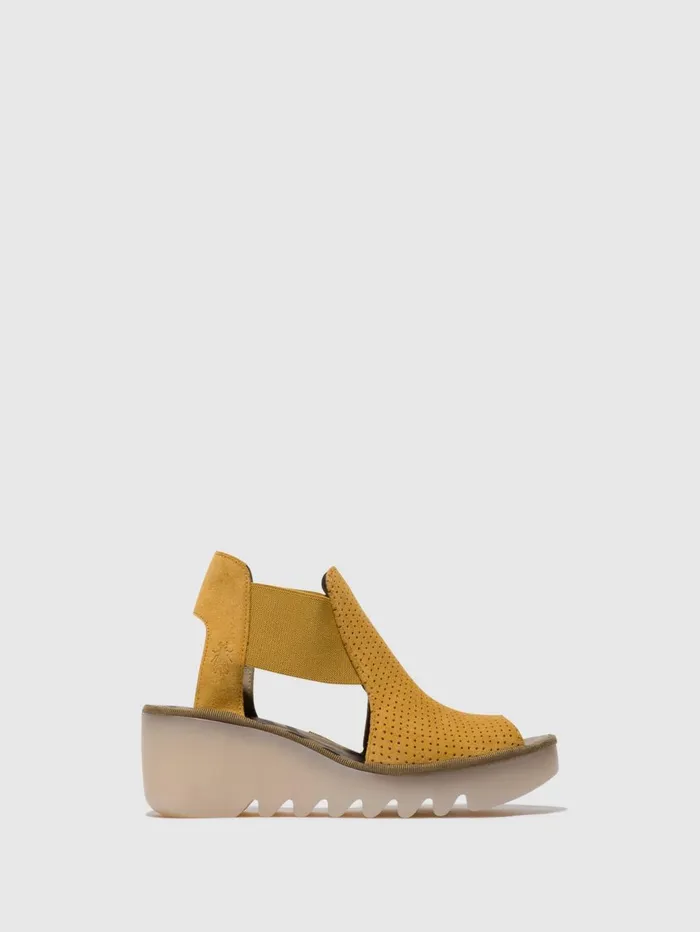 Elasticated Sandals BIGA412FLY HONEY Women Fly London Sandals