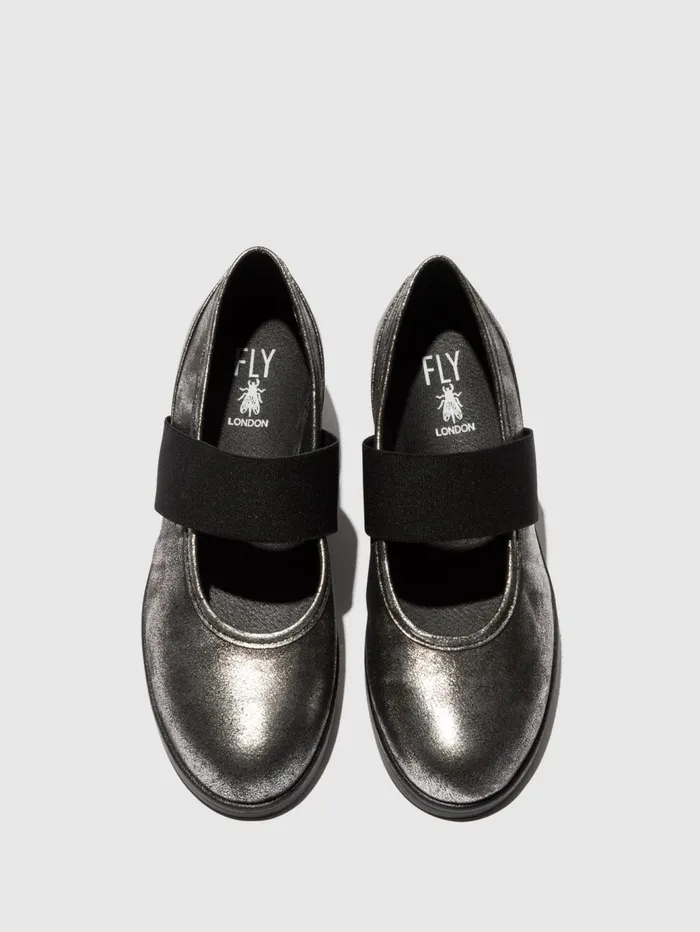 Elasticated Shoes NARA547FLY SILVER Women Fly London Shoes