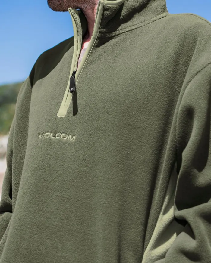 Error 92 Mock Neck Sweatshirt 8211 Winter Moss Mens Volcom Mountain Biking