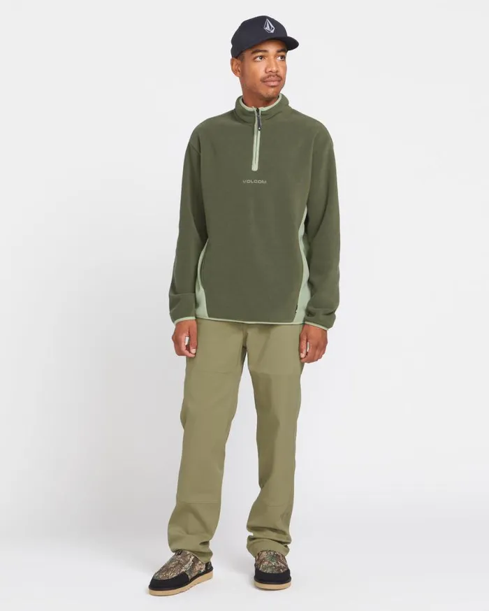 Error 92 Mock Neck Sweatshirt 8211 Winter Moss Mens Volcom Mountain Biking